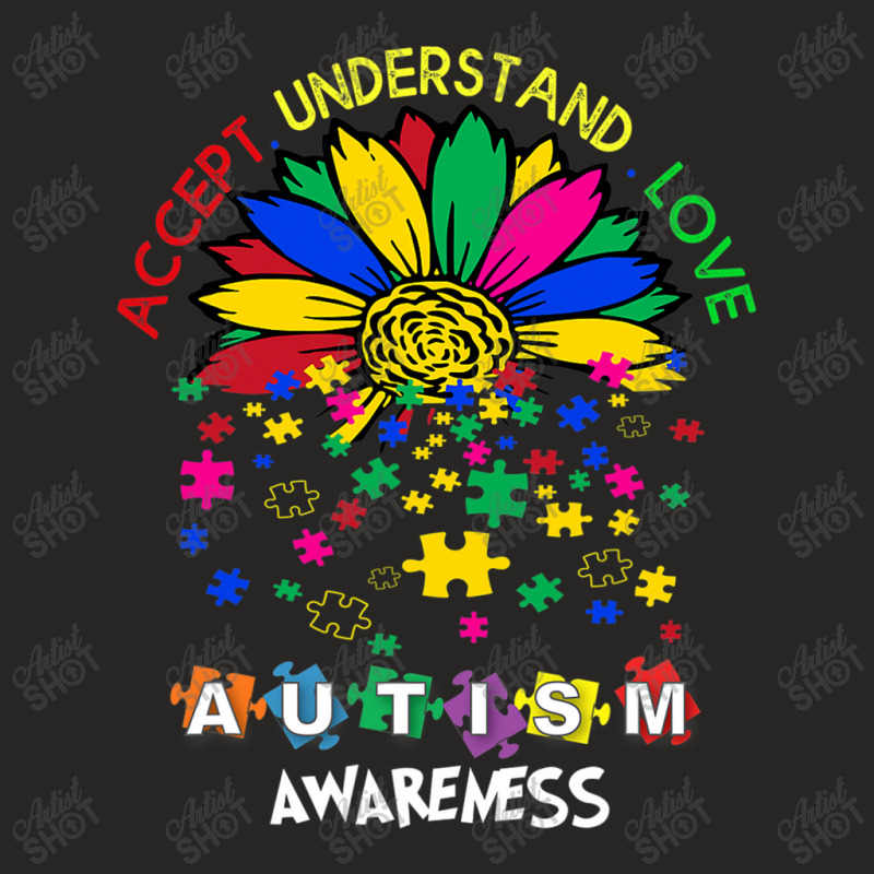 Autism Awareness Accept Understand Love Autism Ladies Fitted T-Shirt by mrlee | Artistshot