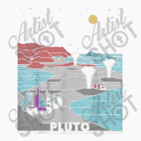 Vintage Retro Pluto National Park   Visit Pluto Linear Art T-shirt | Artistshot