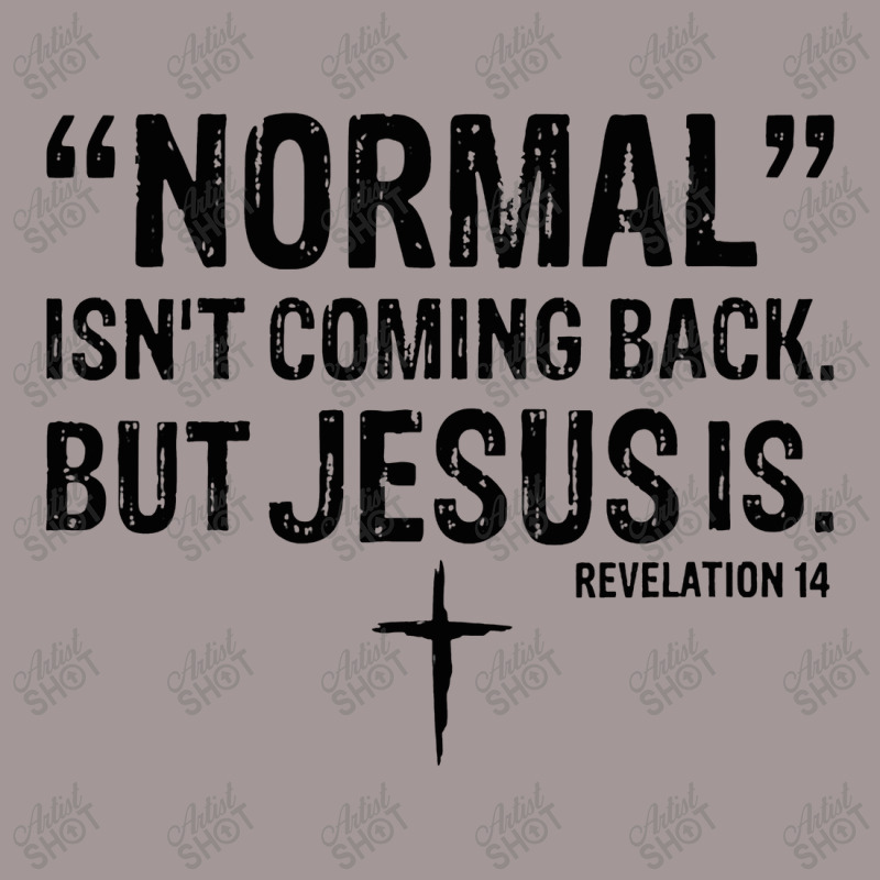 Womens Normal Isn't Coming Back But Jesus Is Revelation 14 V Vintage Hoodie by celanasubek | Artistshot