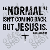 Womens Normal Isn't Coming Back But Jesus Is Revelation 14 V Fleece Short | Artistshot