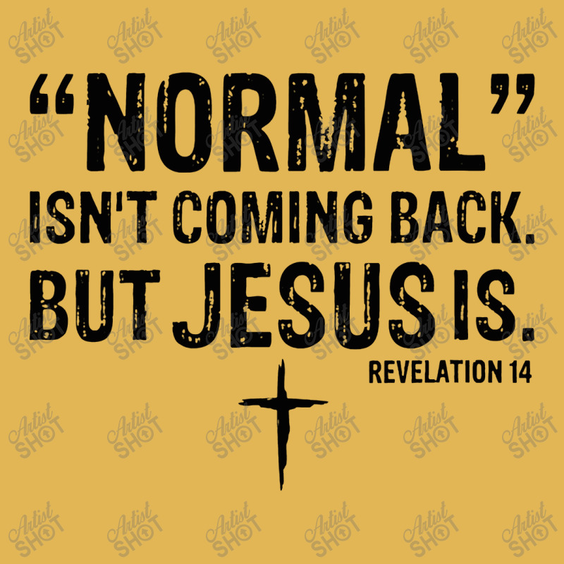 Womens Normal Isn't Coming Back But Jesus Is Revelation 14 V Vintage Hoodie And Short Set by celanasubek | Artistshot