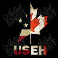 Useh Leaf Canadian American Flag Shirt Canada Usa Flag Gift Youth Sweatshirt | Artistshot