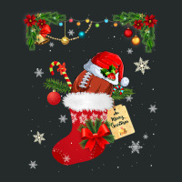 Football Football Lover Socks Santa Hat Christmas Pajama Men Women 137 Women's Triblend Scoop T-shirt | Artistshot