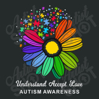 Autism Awareness Daisy Flower Accept Understand Love Women's Triblend Scoop T-shirt | Artistshot