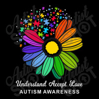 Autism Awareness Daisy Flower Accept Understand Love Cropped Hoodie | Artistshot