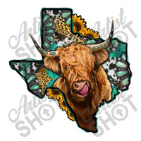 Texas Map Highland Cow Long Sleeve Shirts | Artistshot