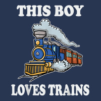 This Boy Loves Trains Gift Train Wagon Lover Gifts T Shirt Ladies Denim Jacket | Artistshot