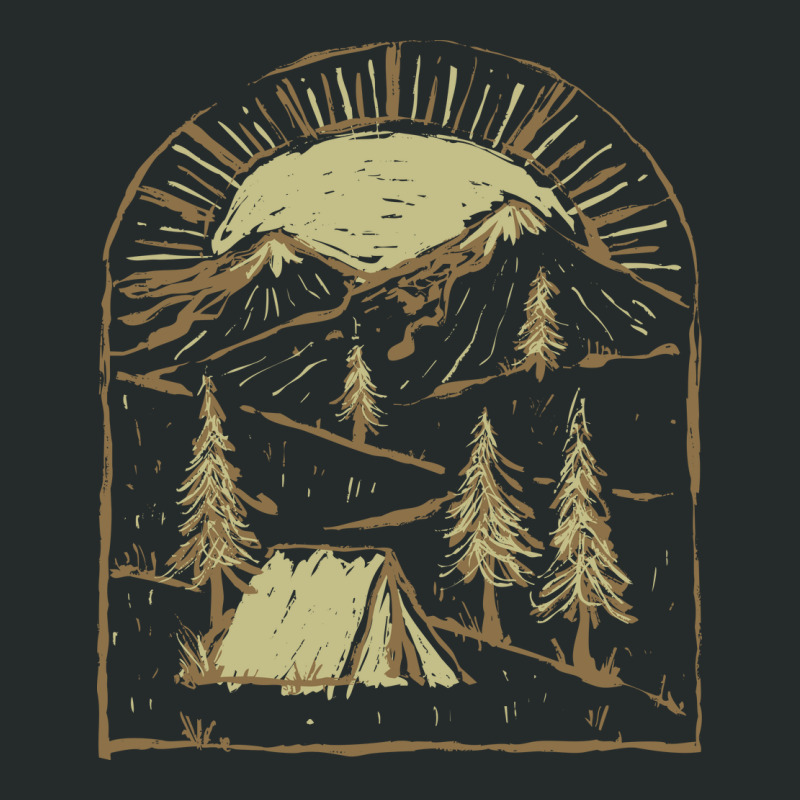 Camping Women's Triblend Scoop T-shirt by Quilimo | Artistshot