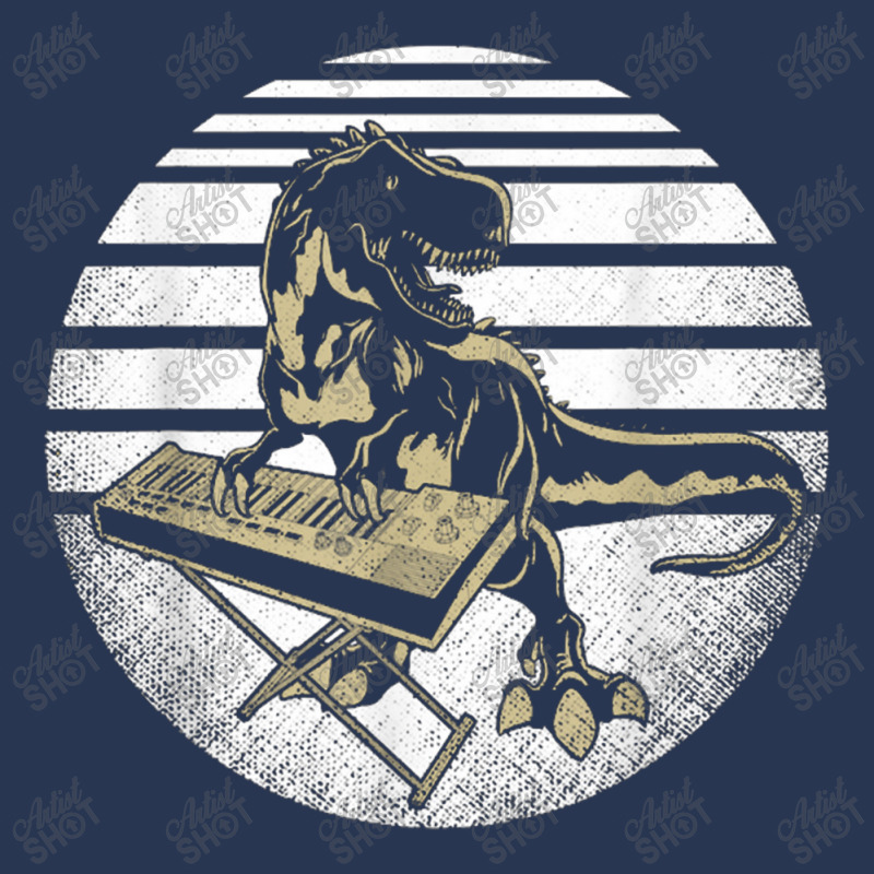 Trex Synthesizer Keyboard Dinosaur Music Producer Men Denim Jacket | Artistshot