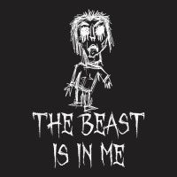 The Beast Is In Me Halloween Costume Word Design T Shirt T-shirt | Artistshot