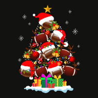 Football Christmas Tree Football Ball Santa Hat Funny Xmas Pajamas 282 Scorecard Crop Tee | Artistshot