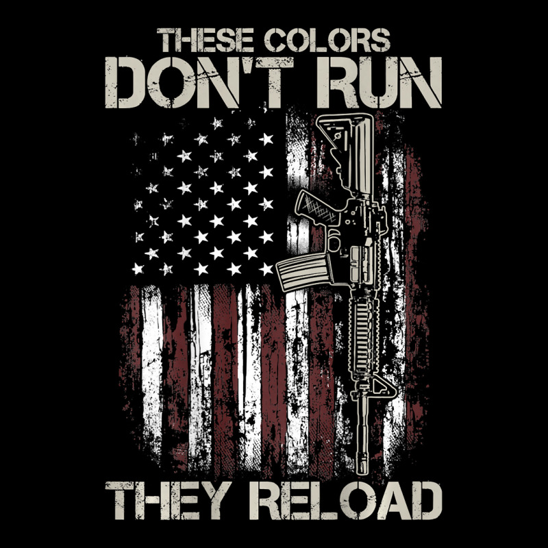 Gun American Flag Colors Don't Run They Reload (on Back) Youth Sweatshirt by Binhthai9809 | Artistshot