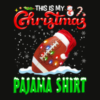 Football This Is My Christmas Pajama Football Christmas Lights 131 Foo Scorecard Crop Tee | Artistshot