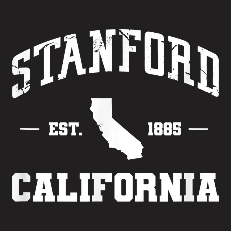 Stanford California Map Ca Travel Vacation T Shirt T-shirt | Artistshot