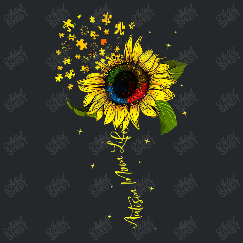 Autism Mom Life Sunflower Autism Awareness Kindness Crewneck Sweatshirt by mrlee | Artistshot