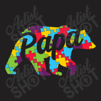 Autism Papa Bear Autism Awareness T-shirt | Artistshot