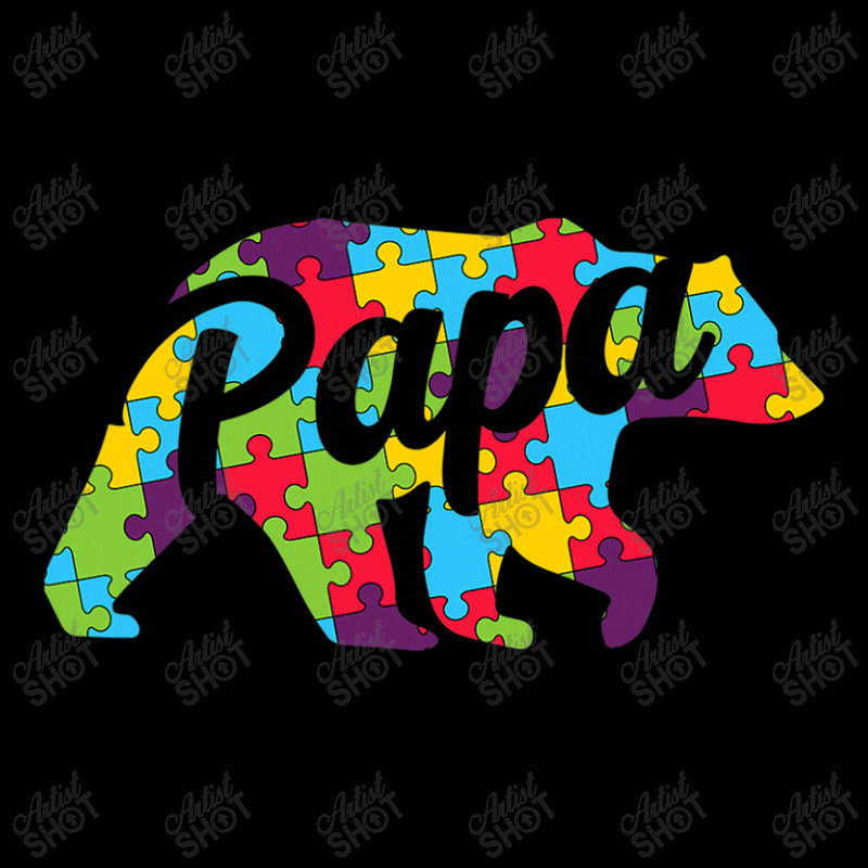 Autism Papa Bear Autism Awareness Pocket T-Shirt by mrlee | Artistshot