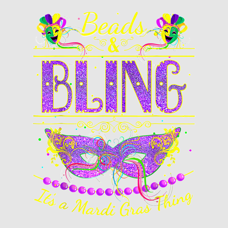 Funny Mardi Gras Beads And Bling It's A Mardi Gras T Shirt Full-length Apron | Artistshot