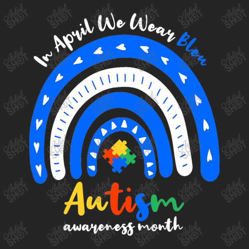 Autism Rainbow In April We Wear Blue Autism Awareness Month Unisex Hoodie by mrlee | Artistshot