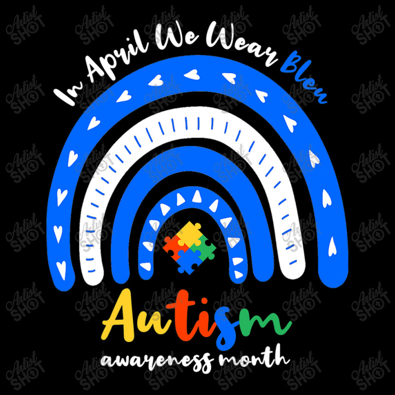 Autism Rainbow In April We Wear Blue Autism Awareness Month Men's Long Sleeve Pajama Set by mrlee | Artistshot