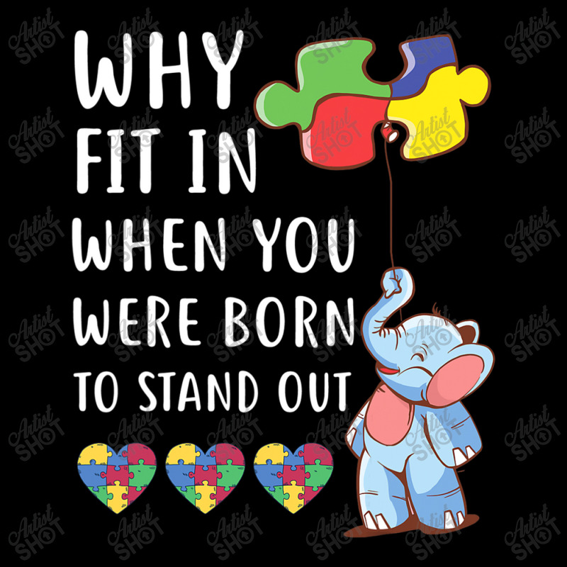 Autism Why Fit In When You Were Born To Stand Out Fleece Short by mrlee | Artistshot