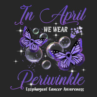 In April We Wear Periwinkle Butterfly Esophageal Cancer T Shirt Women's Pajamas Set | Artistshot