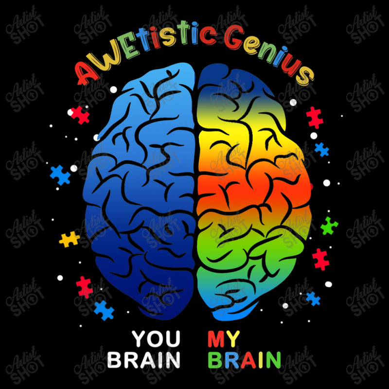 Awetistic Genius Support Autism Awareness Month Long Sleeve Shirts by mrlee | Artistshot