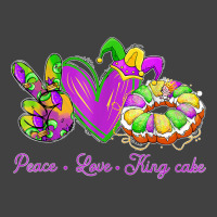 Peace Love King Cake Funny Mardi Gras Party Carnival Gifts T Shirt Vintage T-shirt | Artistshot