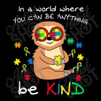 Be Kind Sloth Puzzle Piece Cool Autism Awareness Lightweight Hoodie | Artistshot