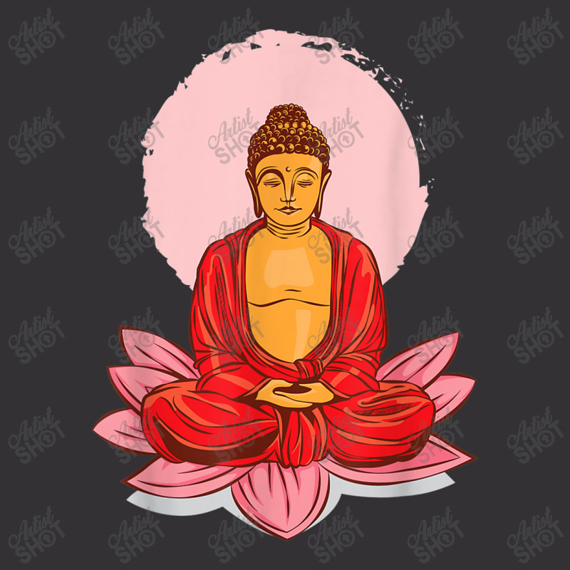 Buddhism Buddha On Lotus Meditation Buddhism Vintage Short by criticizematter | Artistshot