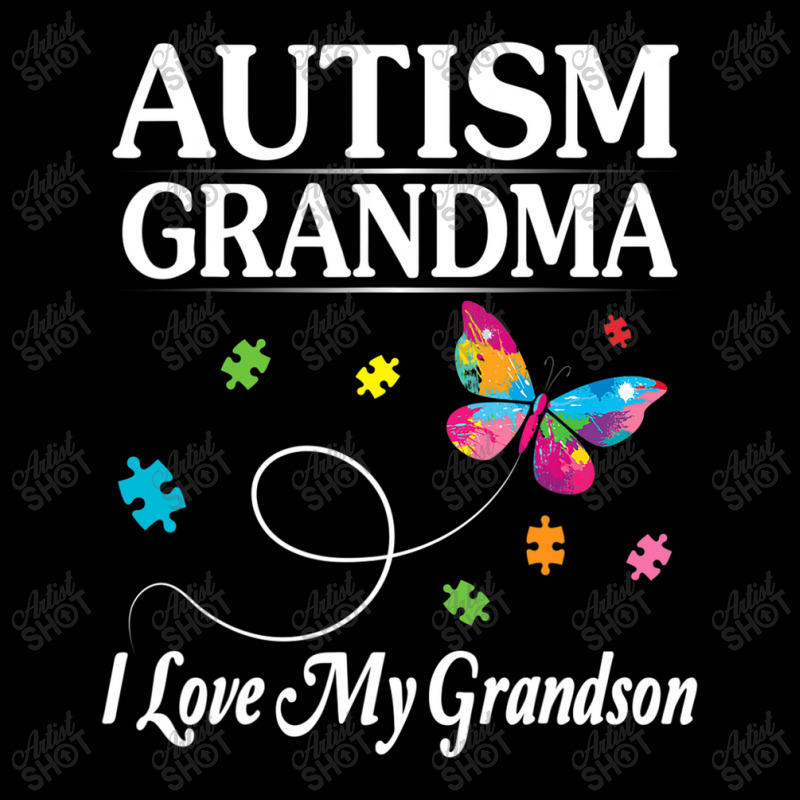 Butterfly Autism Grandma I Love My Grandson Awareness Men's 3/4 Sleeve Pajama Set by mrlee | Artistshot