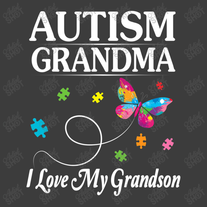 Butterfly Autism Grandma I Love My Grandson Awareness Men's Polo Shirt by mrlee | Artistshot