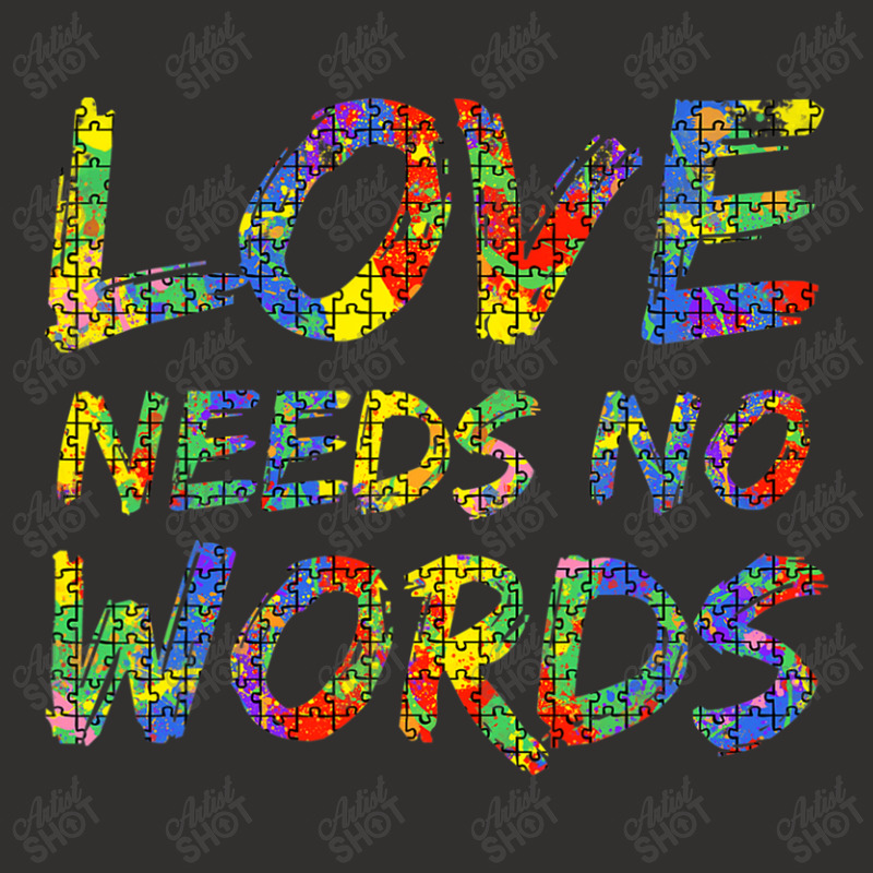 Colorful Autism Puzzle Piece Love Needs No Words Champion Hoodie by mrlee | Artistshot