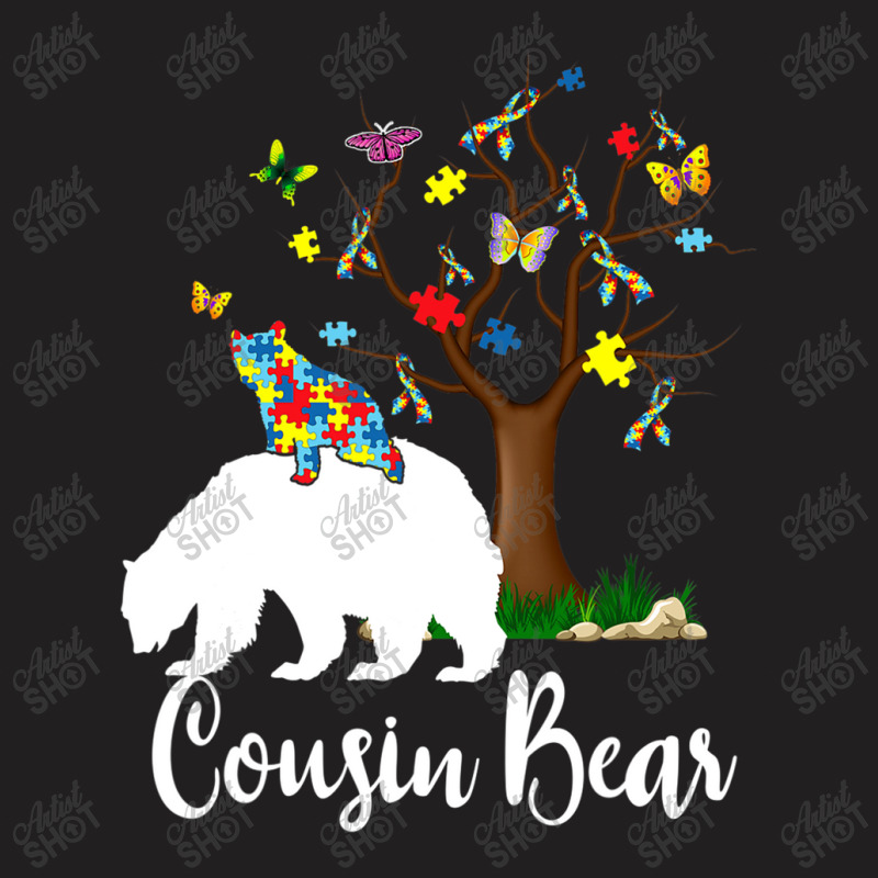 Cousin Bear Autism Awareness Love Support T-Shirt by mrlee | Artistshot