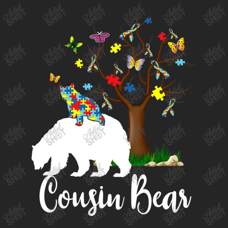 Cousin Bear Autism Awareness Love Support Unisex Hoodie by mrlee | Artistshot