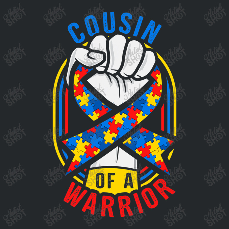 Cousin Of A Warrior Autism Awareness Matching Crewneck Sweatshirt by mrlee | Artistshot