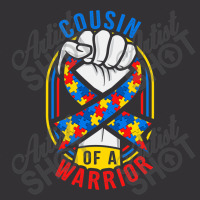 Cousin Of A Warrior Autism Awareness Matching Vintage Hoodie | Artistshot