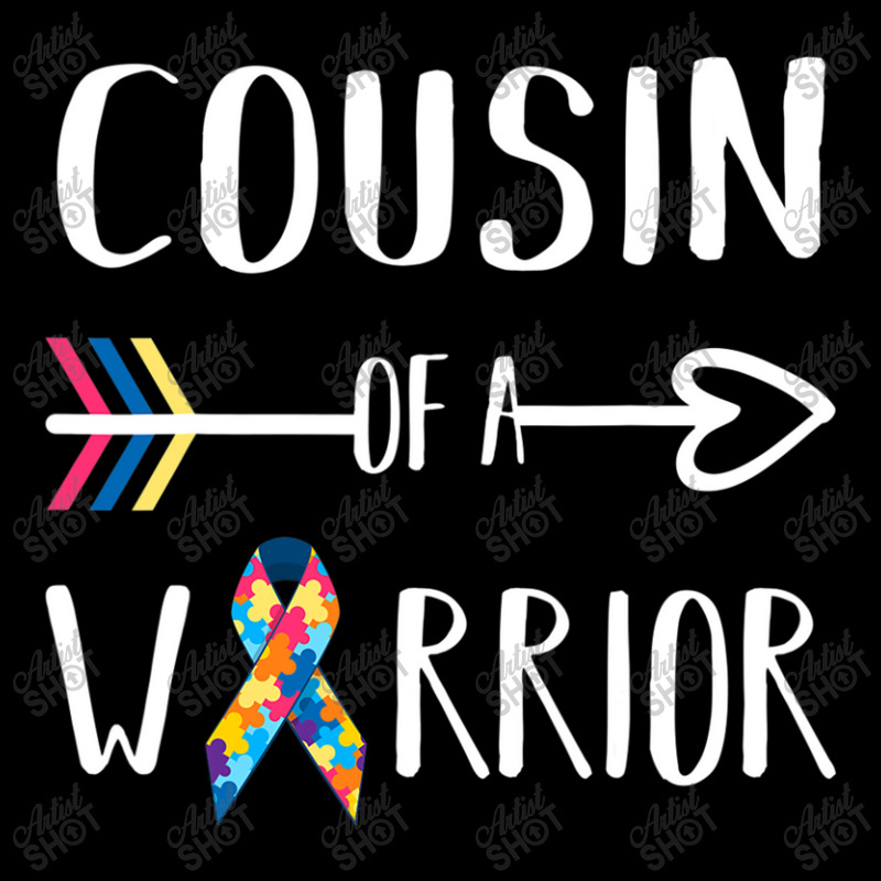 Cousin Of A Warrior Autism Awareness Pocket T-Shirt by mrlee | Artistshot