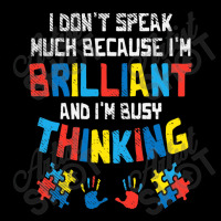 Don't Speak Much Busy Thinking Autism Awareness Unisex Jogger | Artistshot