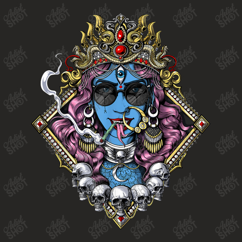 Buddhism Kali Hindu Goddess Hinduism Deity God Spiritual Zen Gothic Ladies Fitted T-Shirt by criticizematter | Artistshot