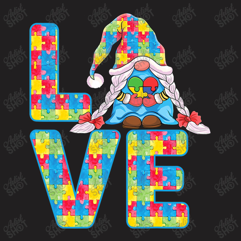 Gnomes Holding Puzzle Love Support Autism Awareness T-Shirt by mrlee | Artistshot