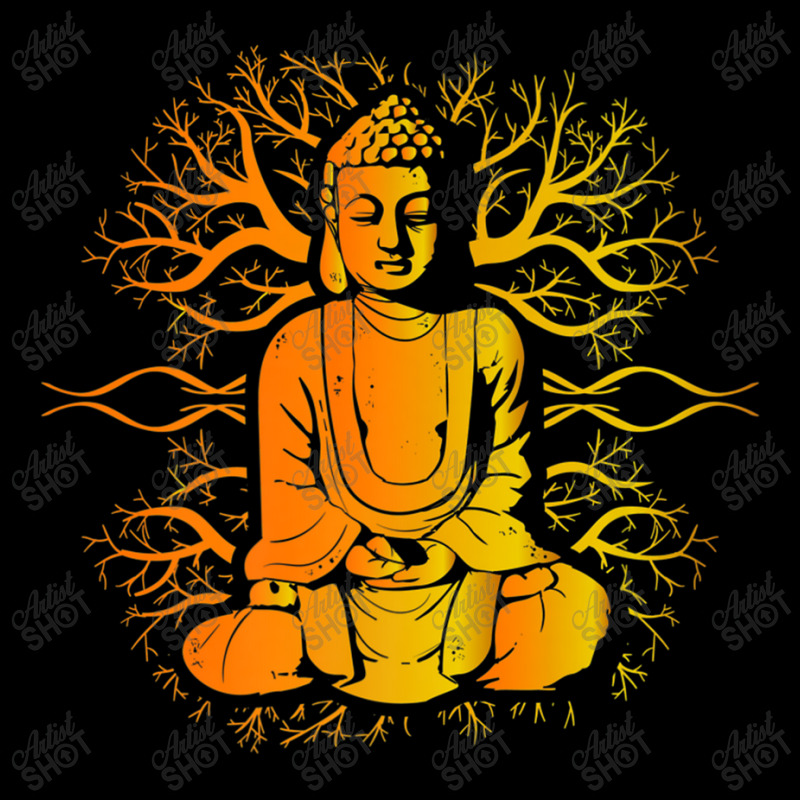 Buddhism Life Tree Buddha Meditate Long Sleeve Shirts by criticizematter | Artistshot