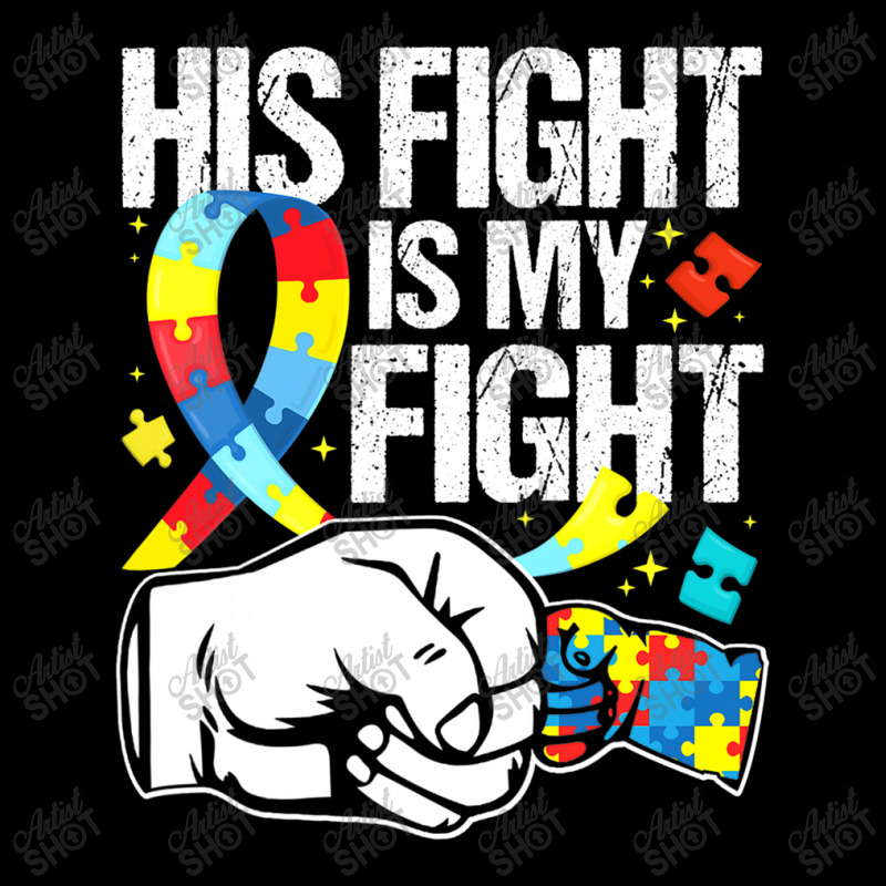 His Fight Is My Fight Autism Awareness And Support Men's 3/4 Sleeve Pajama Set by mrlee | Artistshot