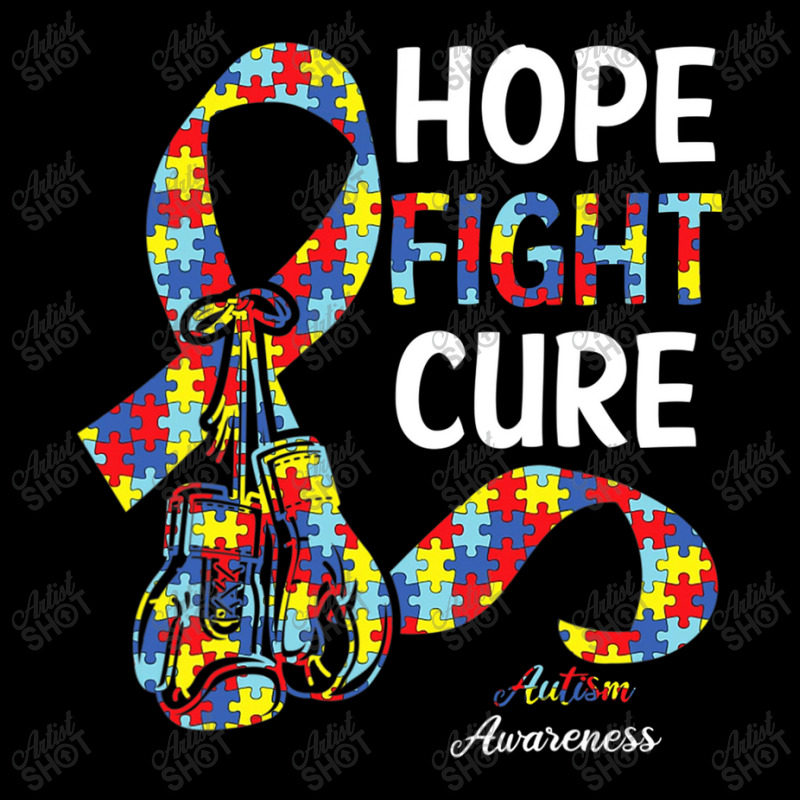 Hope Fight Cure Puzzle Pieces Ribbon Autism Awareness Zipper Hoodie by mrlee | Artistshot