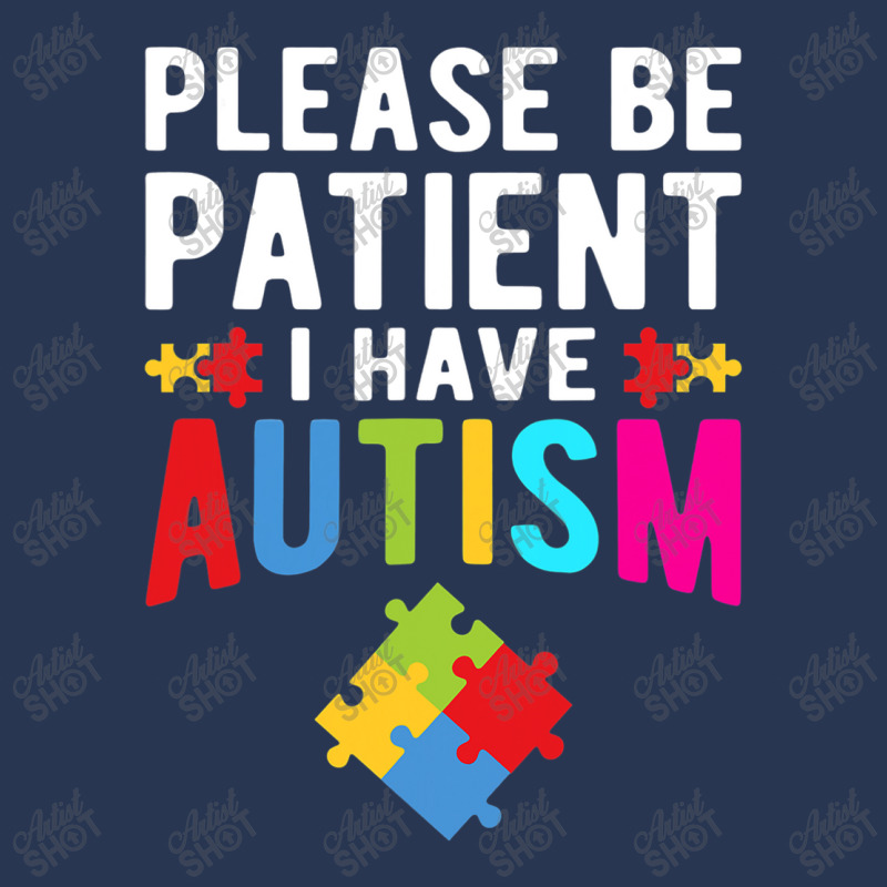 I Have Autism Please Be Patient Autism Awareness Day Men Denim Jacket by mrlee | Artistshot