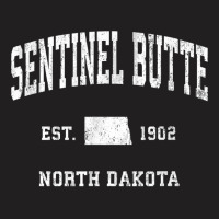 Sentinel Butte North Dakota Nd Vintage Athletic Sports Desig T Shirt T-shirt | Artistshot