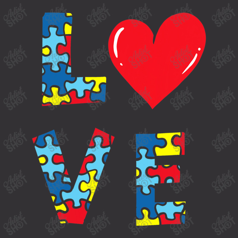 Love Autism Awareness Vintage Hoodie by mrlee | Artistshot