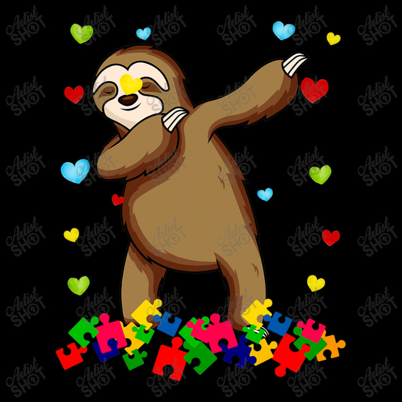 Sloth Dabbing Autism Awareness Autistic V-Neck Tee by mrlee | Artistshot