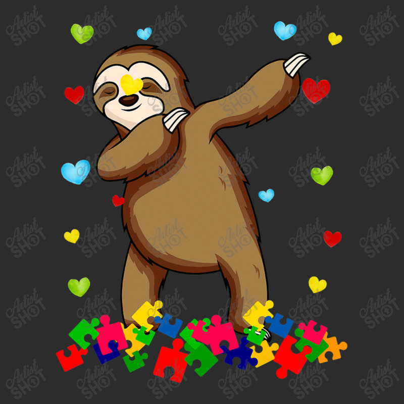 Sloth Dabbing Autism Awareness Autistic Exclusive T-shirt by mrlee | Artistshot