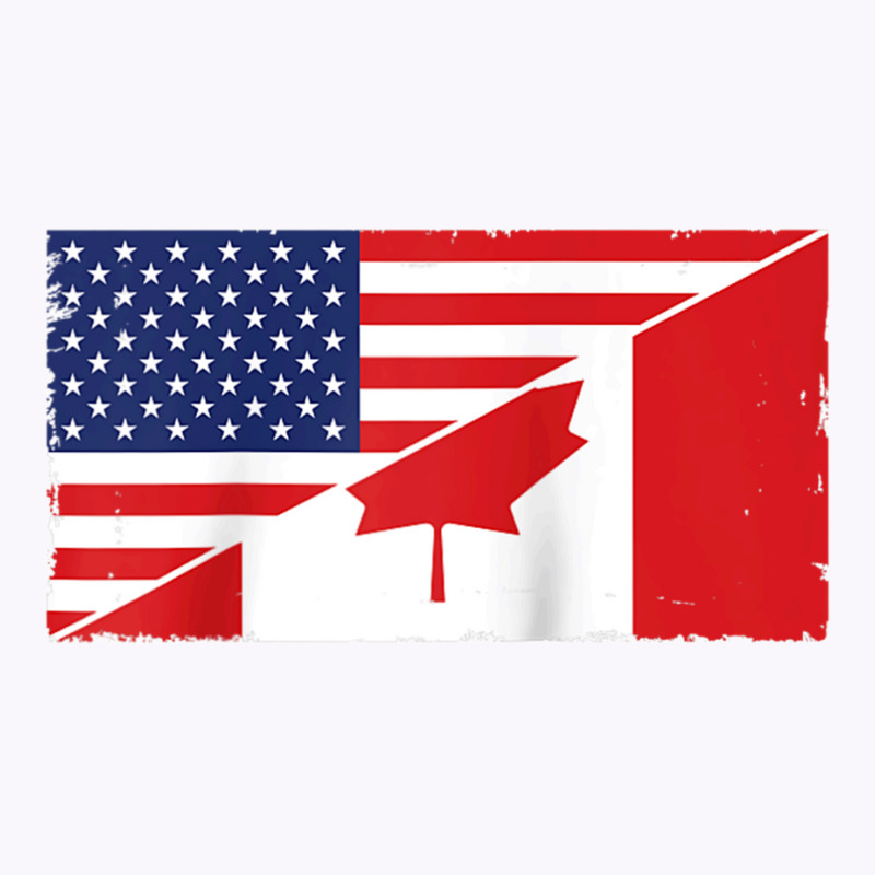 Canada Flag And Usa Flag Roots Canadian Ancestry American Raglan Baseb Tank Top by James William | Artistshot